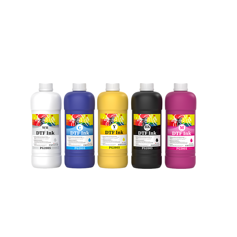 FCOLOR Water Based Bulk Pigment DTF Ink 1000ML for DTF Printers DTG Textile Printing Bright Color No Clog