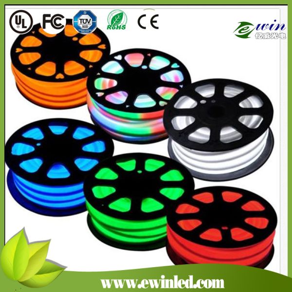 220V DIP 80LEDs/M LED Neon Flex 14*26mm Blue Waterproof