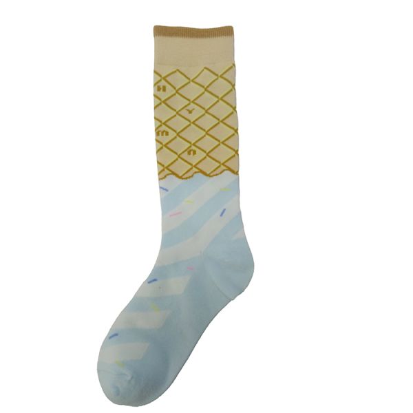 Custom Women Ladies Knit Socks Jacquard Ankle Cotton Warm Socks Soft and Comfortable