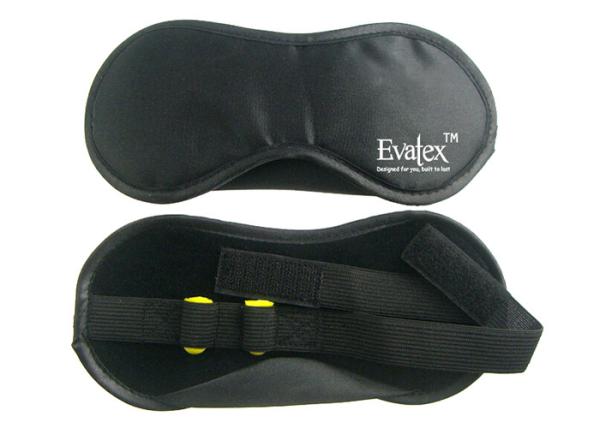 Tourist Black Color eye patch for sleeping With Pouch And Earplugs For Trip