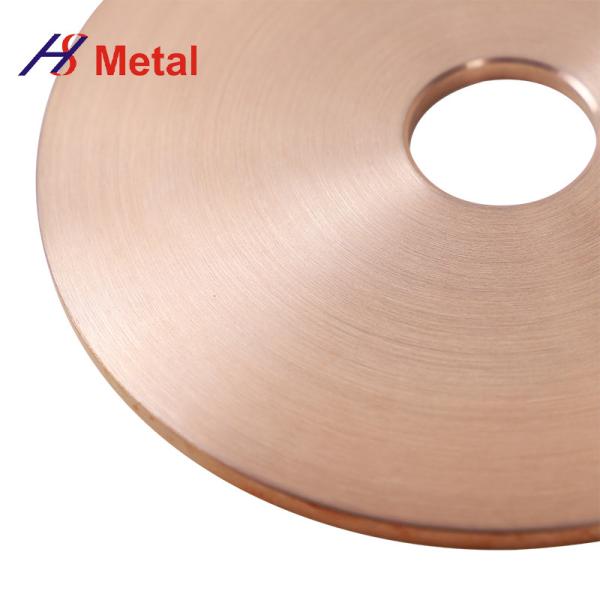 Résistance à la corrosion Pièces en alliage de cuivre de tungstène Disque en alliage de cuivre de tungstène