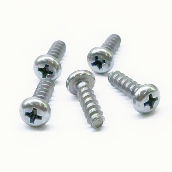 Zinc Nickel Alloy Phillips Pan Head Self Tapping Screws For Plastics M5*16
