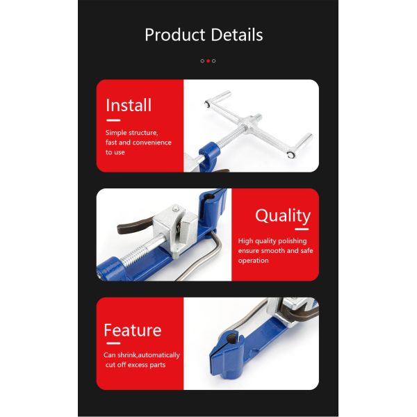 Инструмент для застегивания ленты из нержавеющей стали CTT001 Инструмент для резки кабельной связки из углеродной стали