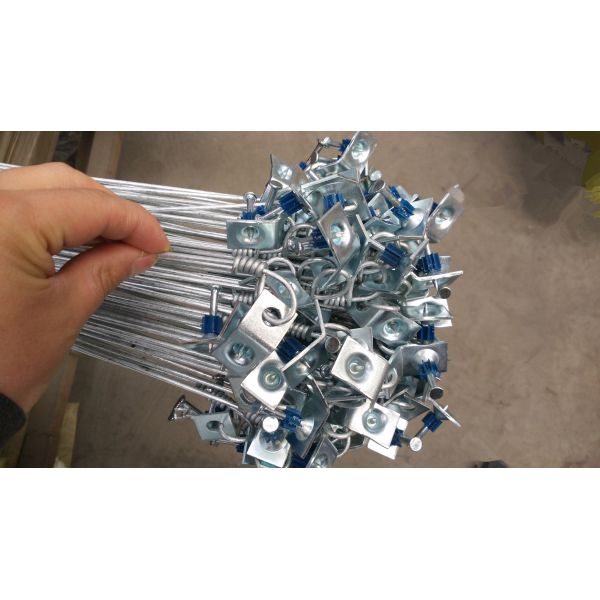 China Factory 12GA X 4FT with a 1-1/4 clip and pin Pre-Tied Ceiling Wire