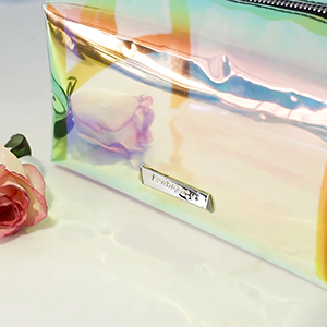 Small Clear PVC Waterproof Bag with Zipper Closure, Mini Portable Transparent Plastic Organizer Pouch for Cosmetic, Make