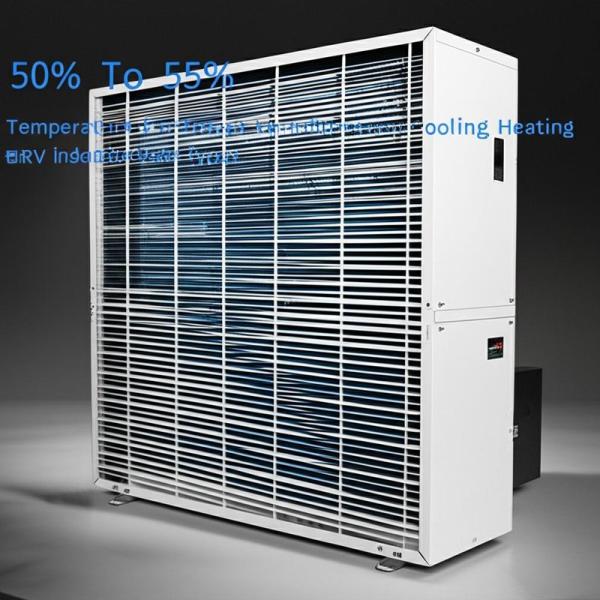 Inversor de corriente continua VRF Ventilador de recuperación de calor HRV 50-55% de eficiencia