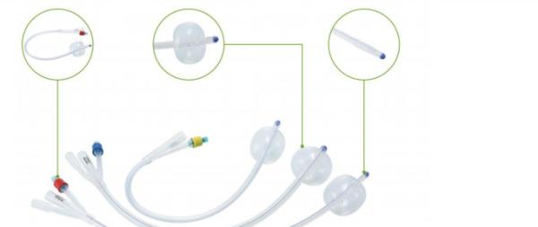 FSC Silicone 6-26 French 2 Way Foley Balloon Catheter Medical Grade Disposable