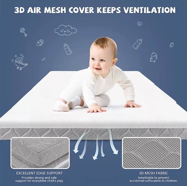Вздохните безопасным мини Washable размером тюфяка шпаргалки подгонял пену волокна воздуха