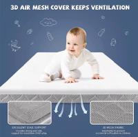 Respire Mini Washable Crib Mattress Size seguro personalizou a espuma da fibra do ar