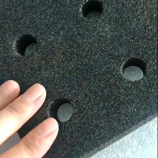 Inoac E-7008 Espuma de borracha EPDM, material tampão à prova d'água preto