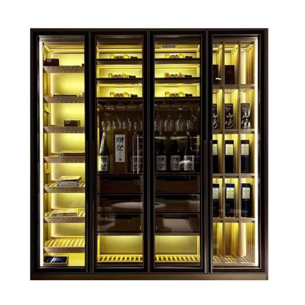 304 Stainless Wine Cooler With Temperature And Humidity Control