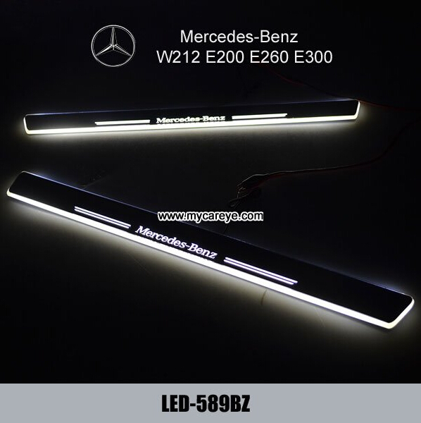 Mercedes-Benz W212 E200 E260 E300L custom car door Welcome Pedal LED Light