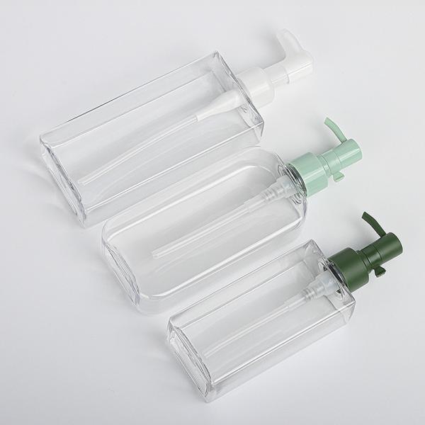 Luxury Packaging PET Lotion Pump Bottle Empty Makeup Remover Oil Bottle