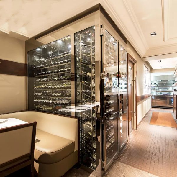 Coating Stainless Steel Bar Cabinet Waterproof Modern Wine Storage Cabinet