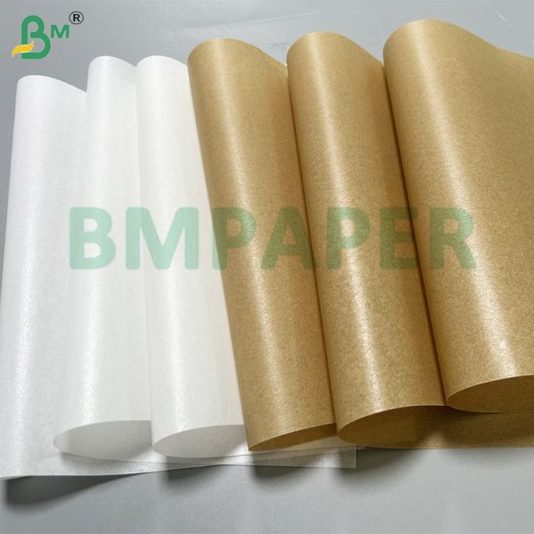 Baking Paper White & Brown Air Fryer Liner Paper 40gsm Non - Stick Surface