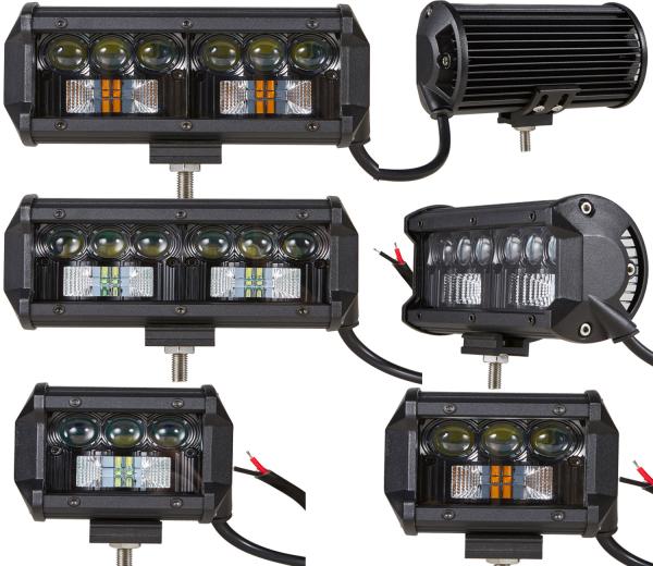 Wholesales 7inch Up White Light Down Yellow led light bar HCB-LCB50 7DY