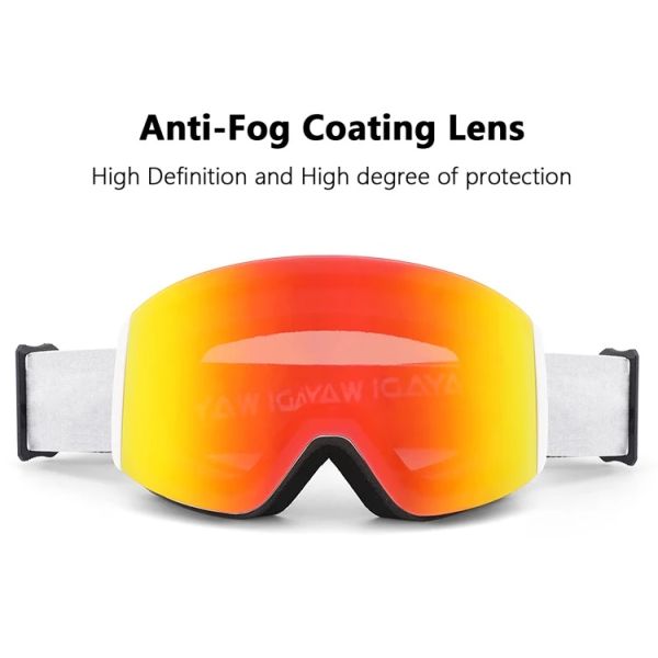 Delivery Time 20-30 Working Days Polycarbonate Cylindrical Ski Goggles for Kids Youth