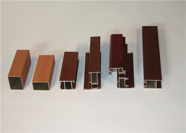 HW9 Hardness 5.8M 6063 T5 Wood Grain Aluminum Extrusion