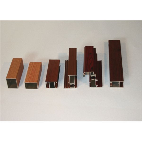 HW9 Hardness 5.8M 6063 T5 Wood Grain Aluminum Extrusion