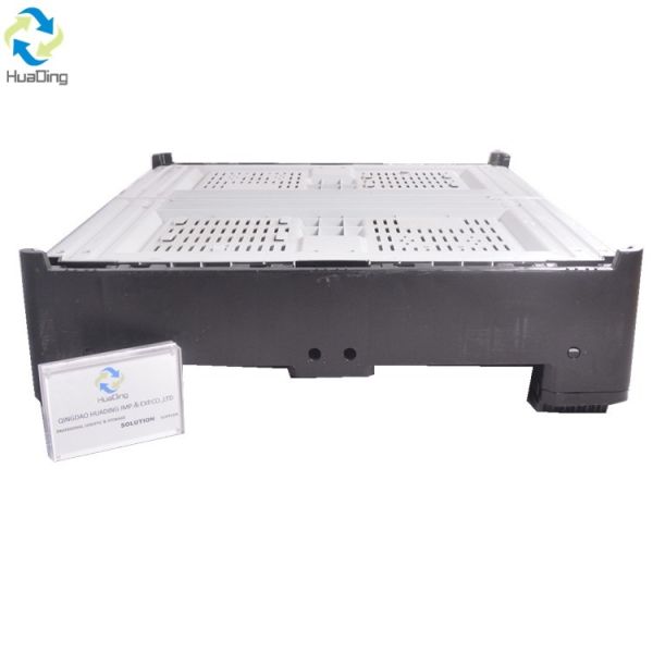 Logistics Storage Box Euro Size Box Foldable Collapsible Stackable Heavy Duty Plastic