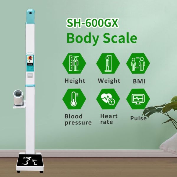 Portable Height Weight Blood Pressure Monitor Digital Automatic BP Machine Heart Rate Monitor