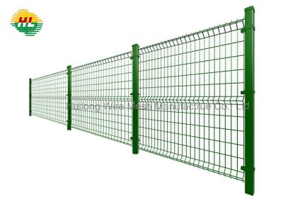 School Site 3D Welded Mesh Fence , 55x100mm Mesh Security Fencing
