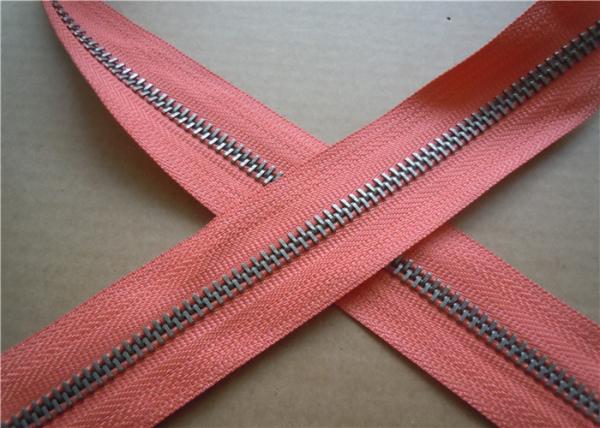 Leather Jacket Heavy Duty Zippers , 5 Inch Separating Zipper No Slip