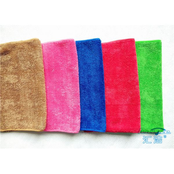 High Pile 100 % Polyester Microfiber Kitchen Towels , Kitchen Cleaning Cloth