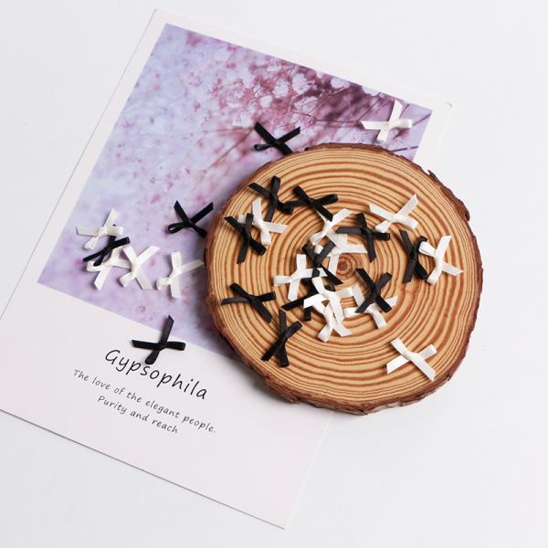 MSD на заказ 100% полиэстерные пятна луки для подарок Рождество ручной работы ткань тип атлас