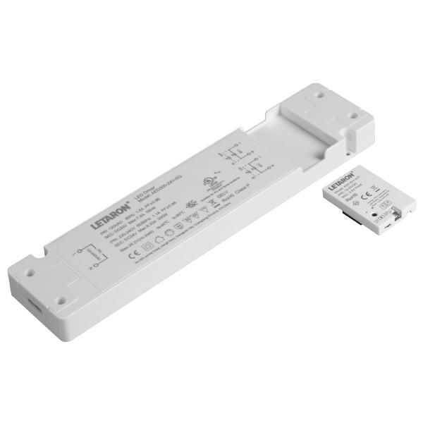 LETARON 80W Constant Voltage LED Driver 120-277VDC to 12VDC Output UL Listed CE RoHS UKCA ENEC SELV SAA Class P