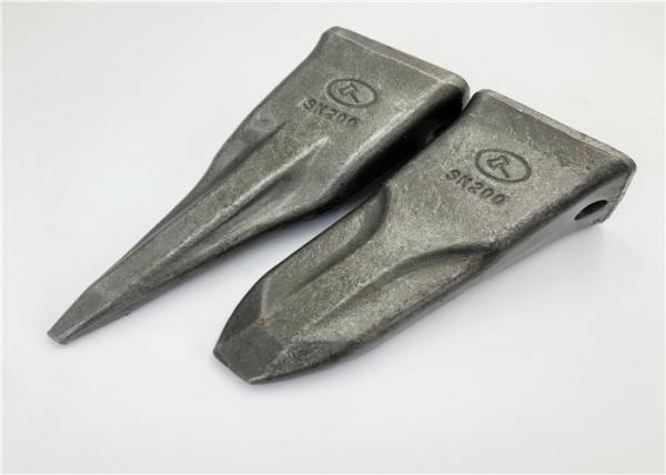 SK200 Kobelco Excavator Bucket Teeth , HRC60 Rock Teeth For Excavator Bucket