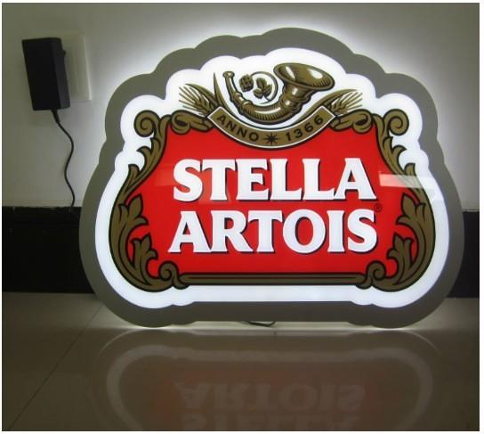 Novelty super thin crystal led advertising light box hanging colorful