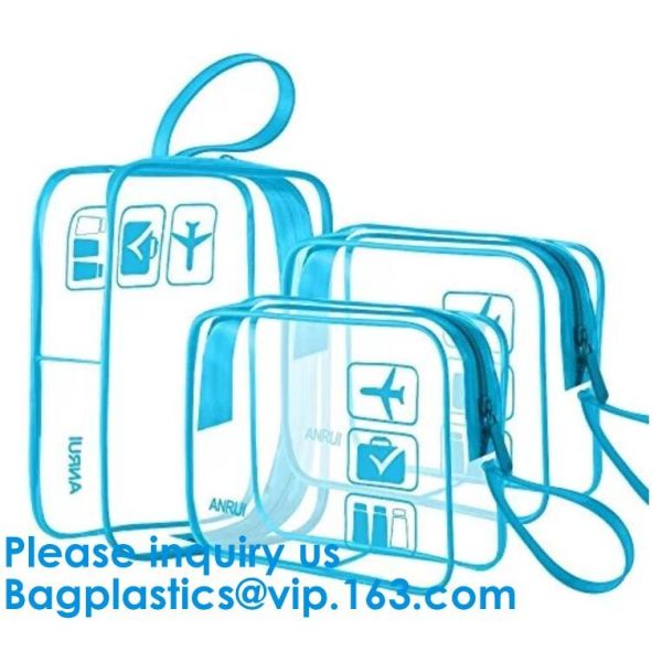 Vinyl Travel Toiletry Cosmetics Wash Pouch Cosmetic Bag Casual Daily Life Travel Vacation Holiday Make Up Bathroom Gym S