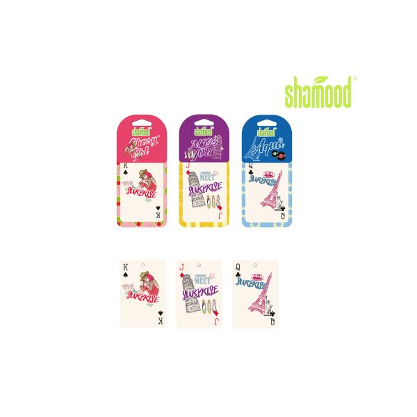 Small Paper Card Hanging Car Perfume Cherry Fragrance Girl Miss You Aqua