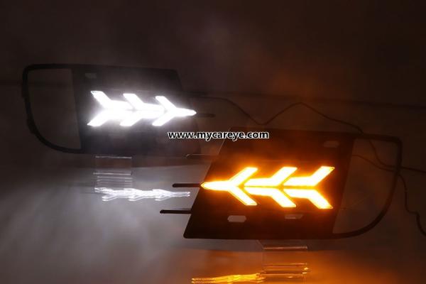 VW Tiguan Volkswagen DRL LED Daytime driving turn signal Fog Lights