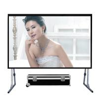 72 pulgadas ayunan pantalla de proyector plegable pliegan a Matt White Color