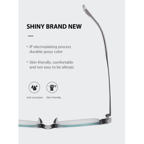 Комбинированные очки из титанового сплава TR+ для мужчин и женщин 4 цвета