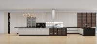 Armoire de cuisine en mélamine pour villa et constructeur