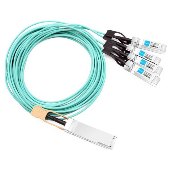 H3C QSFP28-4SFP28-AOC-7M Compatible 7m (23ft) 100G QSFP+ to Four 25G SFP28 Active Optical Breakout Cable