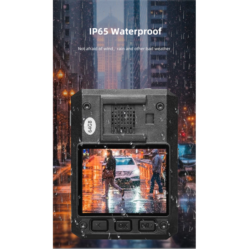 OEM/ODM Mini 4G Body Worn Camera Support Wifi and GPS with IR Night Vision IP65 Waterproof Body Camera for Security Guard