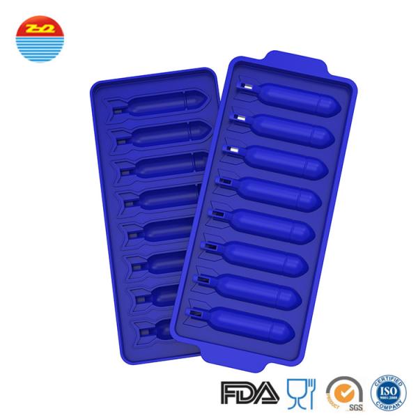Pellet Fish Bullet Shaped Silicone Ice Mould , Large Silicone Tray For Cocktail
