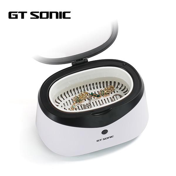 líquido de limpeza ultrassônico 35w da joia da capacidade 600ml 5 funcionamentos fáceis do botão dos minutos um