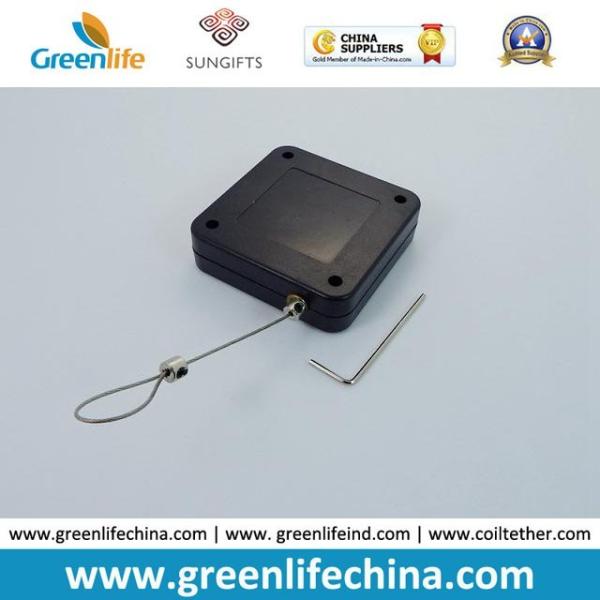 Fashionable Solid White Square Plastic Anti-Theft Retractable Window Security Recoiler