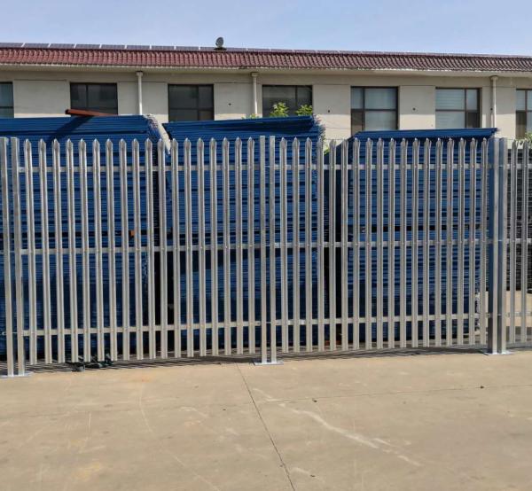 Sustainable Steel Palisade Fencing Easily Assembled Long Service Life Anti Rust