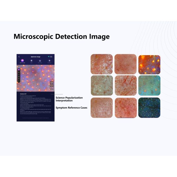 9 Spectrum 3D AI Facial Skin Monitor Micro Moisture Detector Skin Analyzer Machine