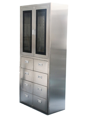 Шкаф нержавеющей стали больницы медицинский, шкафы хранения медицинской поставки