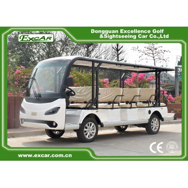 Autobús de visita turístico de excursión con pilas troyano eléctrico del vehículo de pasajeros de EXCAR G1S14 48V Electriic