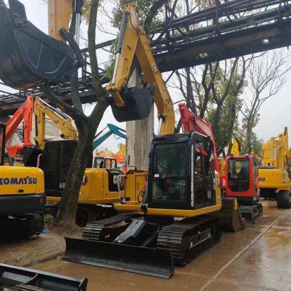 Mini Excavadora CAT 307D Usada Excavadora Hidráulica Pequena Excavadora de Lagarta Excavadora de 7 toneladas Em bom estado Construção Excavadora barata