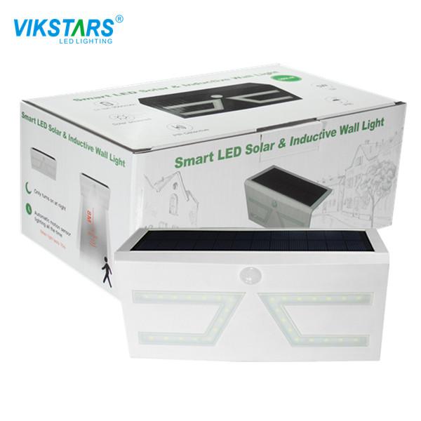 diodo emissor de luz solar IP65 de 210*116*80mm 120DEG Pir Sensor Light Courtyard Wall