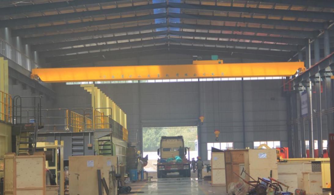 10Tons Beam Steel Box Type Double Girder Overhead Travelling Crane Indoor